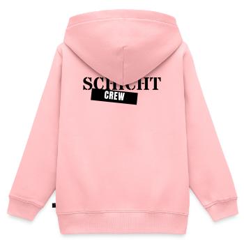 Schicht Crew - Schichtarbeit Kollegen Nachtschicht - Kinder Premium Organic Zip Hoodie - Rosa - Hinten - AI Model Kid Female (0cm)