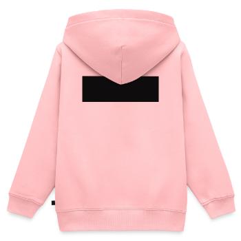 Abstract rectangle in black - Kids Premium Organic Zip-up Hoodie - rose - Back - AI Model Kid Female (0cm)