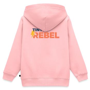 Tiny rebel - Kids Premium Organic Zip-up Hoodie - rose - Back - AI Model Kid Female (0cm)