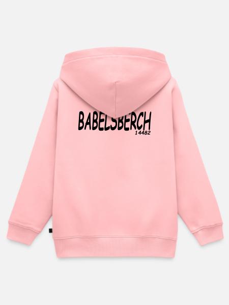 BABELSBERCH 14482 - Kinder Premium Organic Zip Hoodie - Rosa