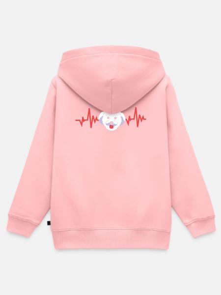 Bichon Frise Hund - Kinder Premium Organic Zip Hoodie - Rosa
