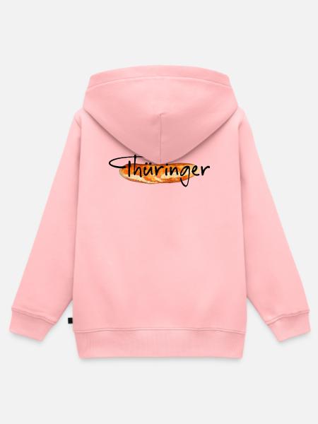 Thüringen Bratwurst - Kinder Premium Organic Zip Hoodie - Rosa