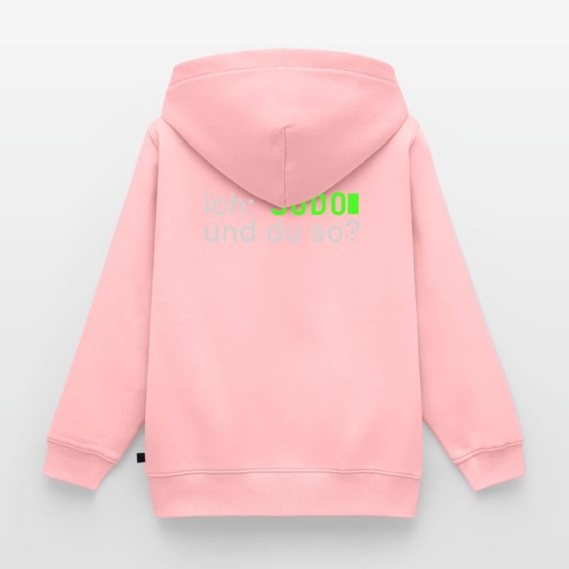 ich: SUDO und du so? Linux Spruch - Programmierer Kinder Premium Organic Zip Hoodie