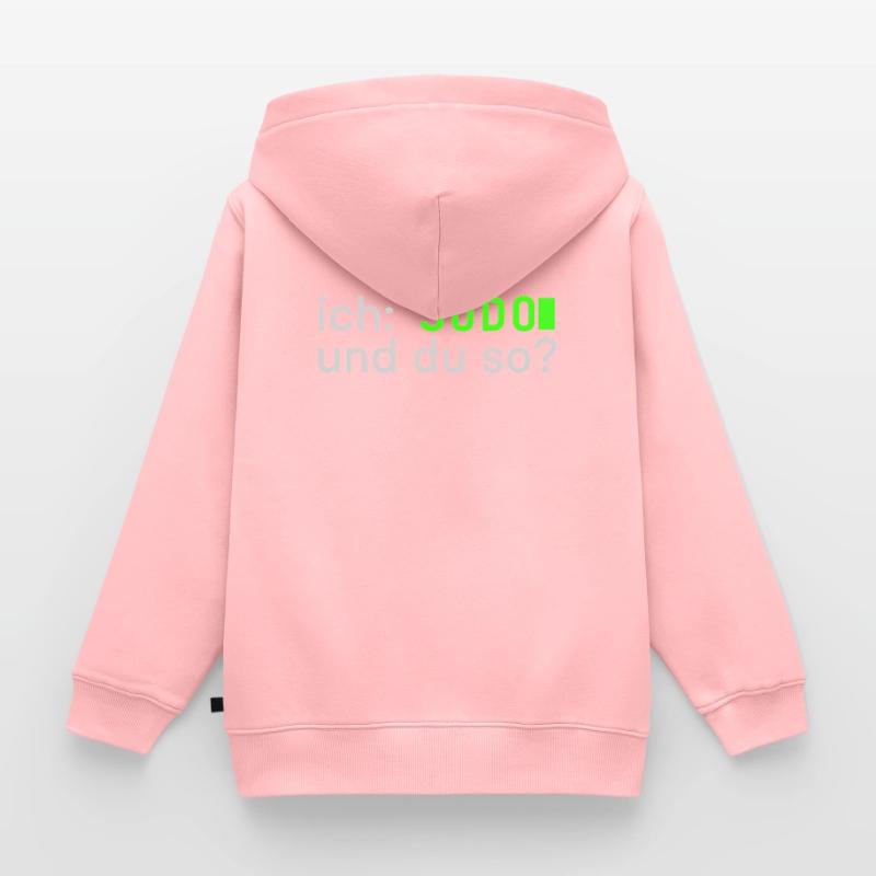 ich: SUDO und du so? Linux Spruch - Programmierer Kinder Premium Organic Zip Hoodie