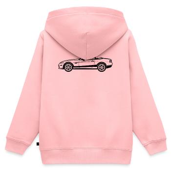 Convertible Car - Kids Premium Organic Zip-up Hoodie - rose - Back - AI Model Kid Female (0cm)
