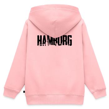 Hamburg - Kids Premium Organic Zip-up Hoodie - rose - Back - AI Model Kid Female (0cm)