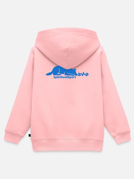 SHS Logo blau - Kinder Premium Organic Zip Hoodie - Rosa