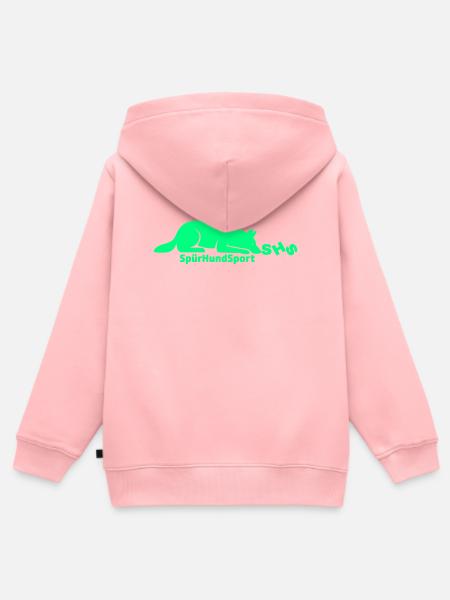 SHS Logo grün - Kinder Premium Organic Zip Hoodie - Rosa