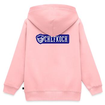 Chapeau de chef chef - Sweat Premium à capuche zippé enfant bio - rose - Dos - AI Model Kid Female (0cm)