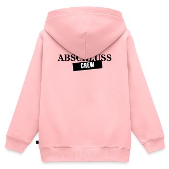 Abschluss Crew - Abschlussfahrt Jahrgang 2026 - Kinder Premium Organic Zip Hoodie - Rosa - Hinten - AI Model Kid Female (0cm)
