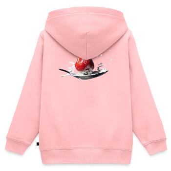 Splash - Sweat Premium à capuche zippé enfant bio - rose - Dos - AI Model Kid Female (0cm)