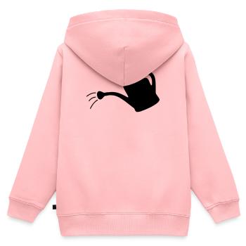 Gießkanne - Kinder Premium Organic Zip Hoodie - Rosa - Hinten - AI Model Kid Female (0cm)