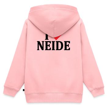 T-Shirt I love Neide T-Shirt Geschenkidee - Kinder Premium Organic Zip Hoodie - Rosa - Hinten - AI Model Kid Female (0cm)