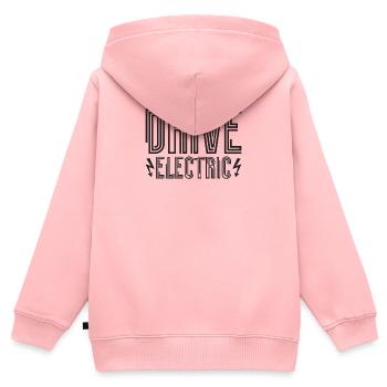 Drive Electric Typ 2 Stecker Supercharge Elektro - Kinder Premium Organic Zip Hoodie - Rosa - Hinten - AI Model Kid Female (0cm)