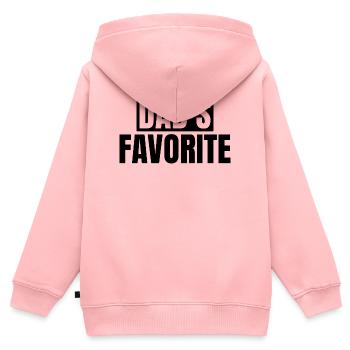 Lieblingskind Papas Liebling Ich bin Papas Lieblin - Kinder Premium Organic Zip Hoodie - Rosa - Hinten - AI Model Kid Female (0cm)