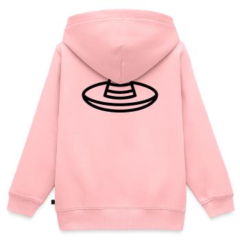Sombrero - Kinder Premium Organic Zip Hoodie - Rosa - Hinten - AI Model Kid Female (0cm)