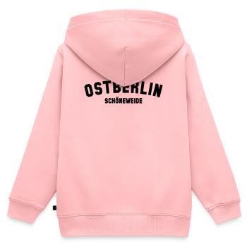 BEAU PÂTURAGE - Sweat Premium à capuche zippé enfant bio - rose - Dos - AI Model Kid Female (0cm)