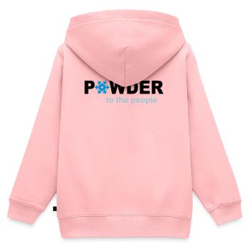 Neige - Sweat Premium à capuche zippé enfant bio - rose - Dos - AI Model Kid Female (0cm)