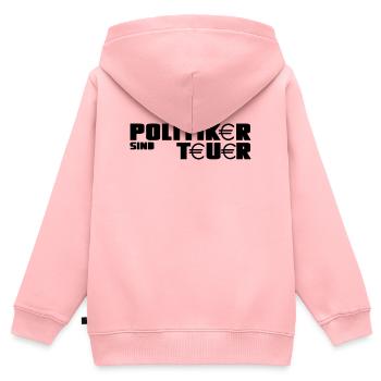 Politiker Politik Spruch Wahl lustig Geschenk - Kinder Premium Organic Zip Hoodie - Rosa - Hinten - AI Model Kid Female (0cm)