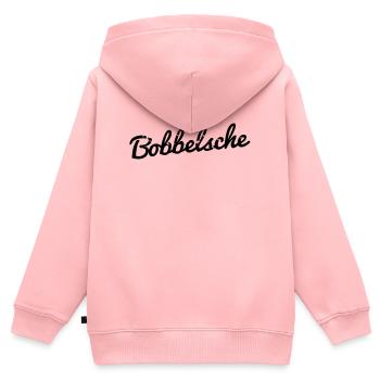 Bobbelsche hessisches Babyparty baby süß geschenk - Kinder Premium Organic Zip Hoodie - Rosa - Hinten - AI Model Kid Female (0cm)