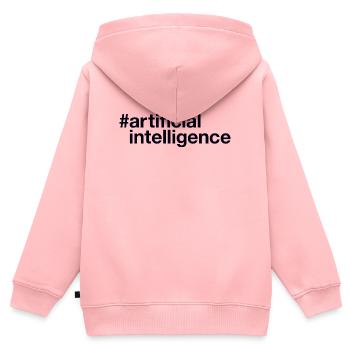 Artificial Intelligence Ki - Kinder Premium Organic Zip Hoodie - Rosa - Hinten - AI Model Kid Female (0cm)