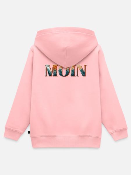 MOIN & Moinsen - Kinder Premium Organic Zip Hoodie - Rosa
