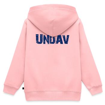 UNDAV German Soccer Star - Kinder Premium Organic Zip Hoodie - Rosa - Hinten - AI Model Kid Female (0cm)