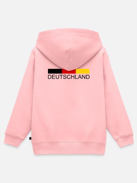 Deutschland  - Kinder Premium Organic Zip Hoodie - Rosa