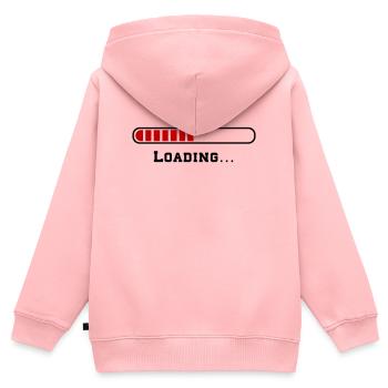 Loading - Kids Premium Organic Zip-up Hoodie - rose - Back - AI Model Kid Female (0cm)