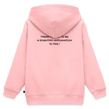 Cinema / Film / Zitat / TV-Serie - Kinder Premium Organic Zip Hoodie - Rosa - Hinten - AI Model Kid Female (0cm)