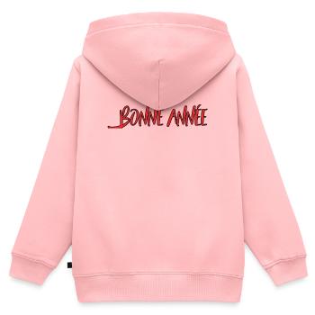 HAPPY NEW YEAR. NEW YEAR'S EVE. NEW YEAR - Kids Premium Organic Zip-up Hoodie - rose - Back - AI Model Kid Female (0cm)