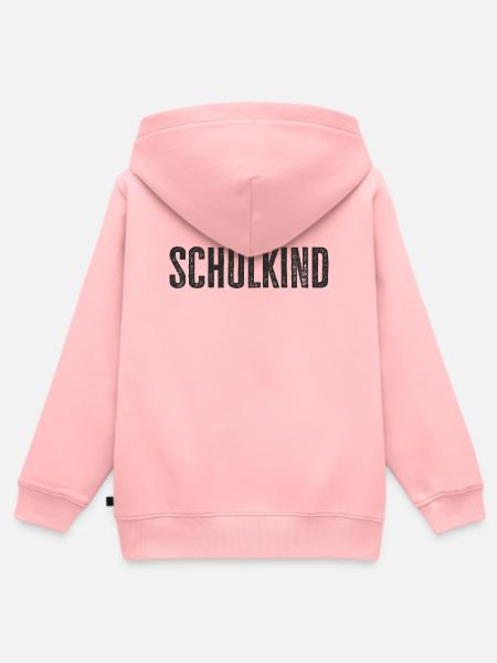 Schulkind – Perfekt zur Einschulung & Schulanfang - Kinder Premium Organic Zip Hoodie - Rosa