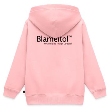 Geschwisterdroge Schuldzuweisung Nicht meine Schul - Kinder Premium Organic Zip Hoodie - Rosa - Hinten - AI Model Kid Female (0cm)