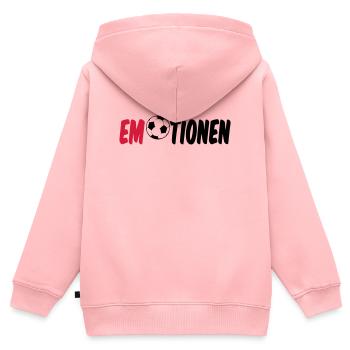 Emotionen (Fußball) Geschenk - Kinder Premium Organic Zip Hoodie - Rosa - Hinten - AI Model Kid Female (0cm)