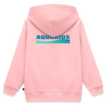 AQUAKIDS - Kinder Premium Organic Zip Hoodie - Rosa - Hinten - AI Model Kid Female (0cm)