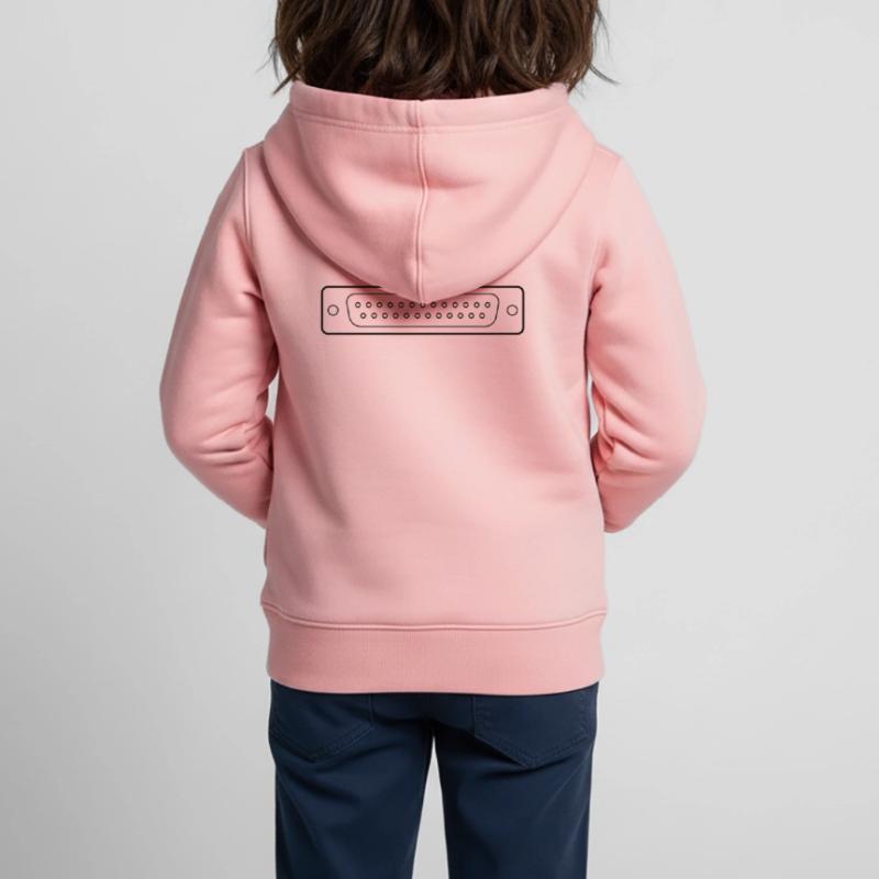 DB 25 Connector Parallel, Printer Kids Premium Organic Zip-up Hoodie