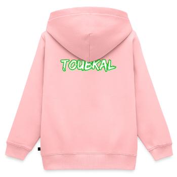 Toubkal as a trekking - Kids Premium Organic Zip-up Hoodie - rose - Back - AI Model Kid Female (0cm)