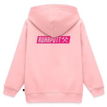 Ruhrpott - Ruhr Pott - Zeche - Zollverein - NRW - Kinder Premium Organic Zip Hoodie - Rosa - Hinten - AI Model Kid Female (0cm)