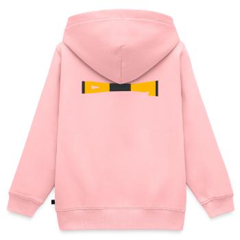 Association des apiculteurs à ciseaux Ruche Outil - Sweat Premium à capuche zippé enfant bio - rose - Dos - AI Model Kid Female (0cm)