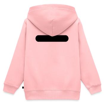 Button - Kinder Premium Organic Zip Hoodie - Rosa - Hinten - AI Model Kid Female (0cm)