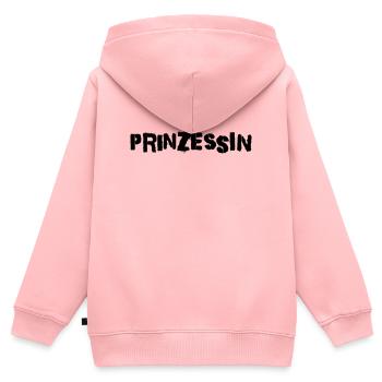 Prinzessin - Kinder Premium Organic Zip Hoodie - Rosa - Hinten - AI Model Kid Female (0cm)