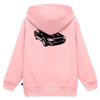 SLK Roadster Cabrio (25) - Kinder Premium Organic Zip Hoodie - Rosa - Hinten - AI Model Kid Female (0cm)