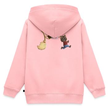 The sorcerer's apprentice as werewolf - Kids Premium Organic Zip-up Hoodie - rose - Back - AI Model Kid Female (0cm)