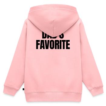 Lieblingskind Papas Liebling Ich bin Papas Lieblin - Kinder Premium Organic Zip Hoodie - Rosa - Hinten - AI Model Kid Female (0cm)