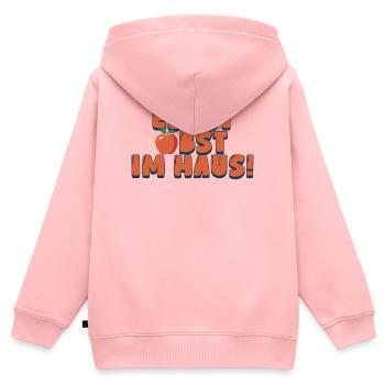 Es ist Obst im Haus - Kinder Premium Organic Zip Hoodie - Rosa - Hinten - AI Model Kid Female (0cm)