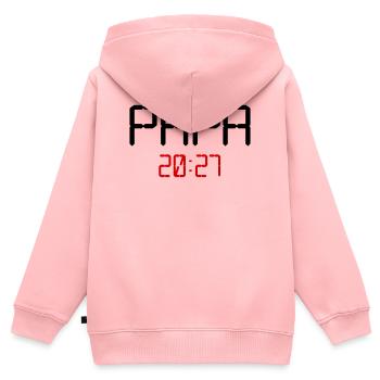 Baby Dad 2027 - Kids Premium Organic Zip-up Hoodie - rose - Back - AI Model Kid Female (0cm)