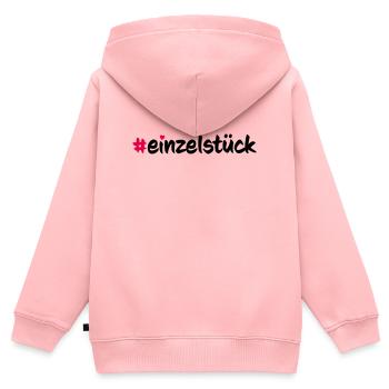 Einzelstück - Kinder Premium Organic Zip Hoodie - Rosa - Hinten - AI Model Kid Female (0cm)