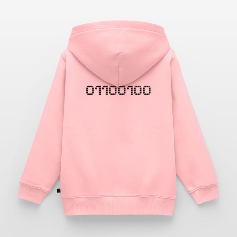 Binary notation - 100 Kids Premium Organic Zip-up Hoodie