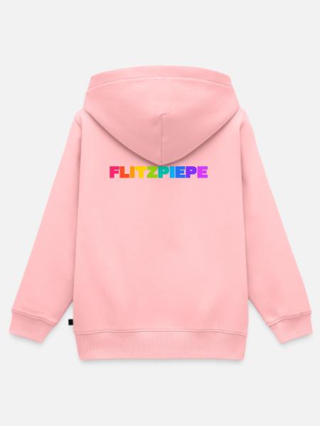Flitzpiepe - Kinder Premium Organic Zip Hoodie - Rosa