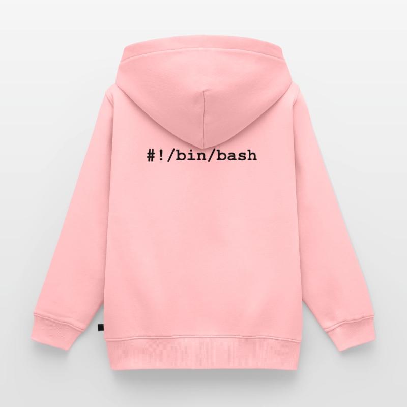 Bash / Bourne-Again Shell in Linux and Unix Kids Premium Organic Zip-up Hoodie